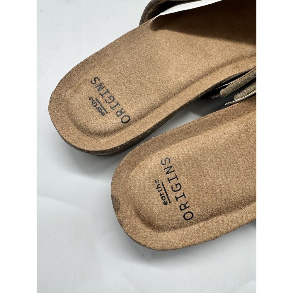 NWB Earth Origins Lexi Sandals Women's 9.5M Sedona Brown Suede Flats - Picture 7 of 10
